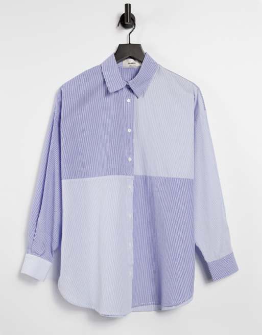 Pull&Bear – Niebieska koszula popelinowa w paski