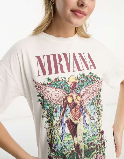 Pull&Bear Nirvana graphic t-shirt in | ASOS