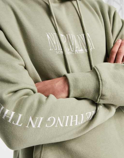 Green nirvana online hoodie