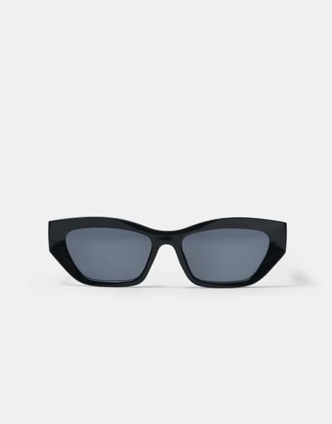Pull&Bear - Occhiali da sole cat eye neri effetto tartarugato - view 1