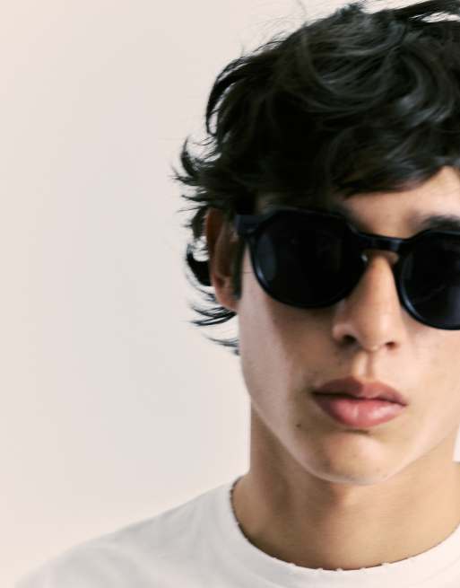 Pull&Bear - Occhiali da sole neri effetto tartarugato, 2 di 4