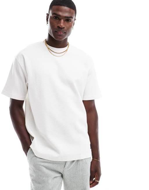 Pull&Bear ottoman t-shirt in white