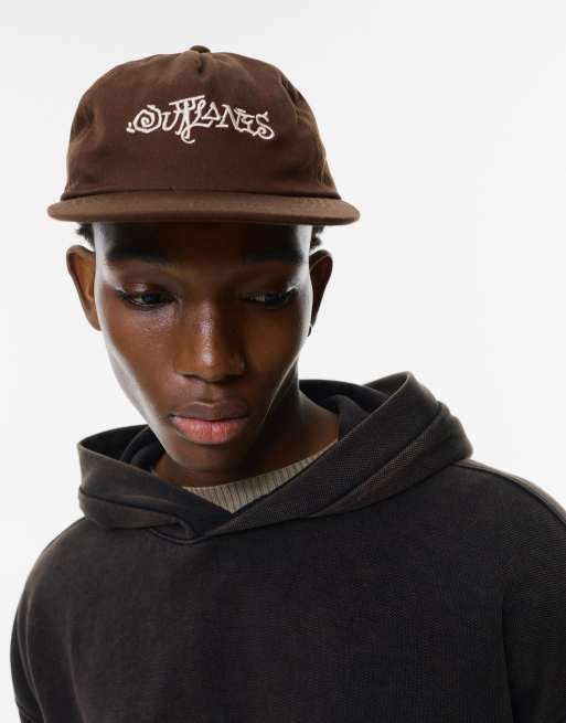 Pull&Bear - Outlanes - Cappellino marrone multicolore