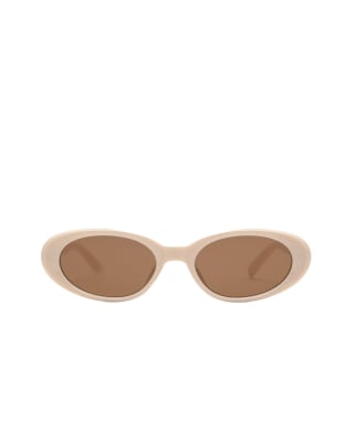 Pull&Bear oval sunglasses in white - view 1