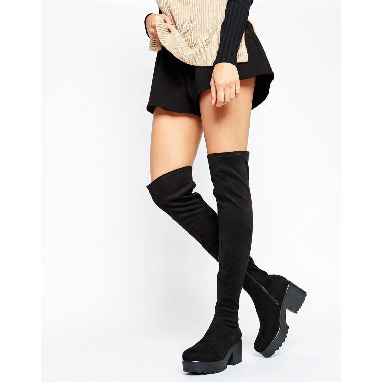 Pull&Bear Women's Knee-High Heeled Boots