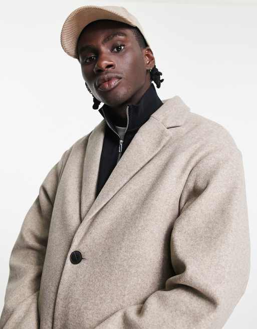 Tan overcoat for men clearance