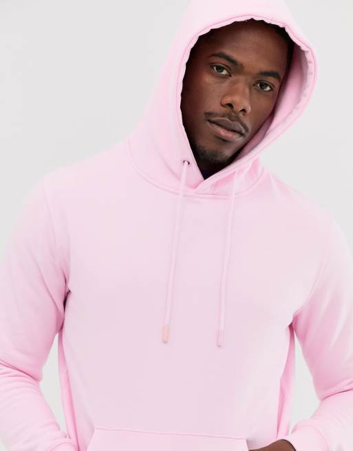 Mens pink hoodie hot sale with rose