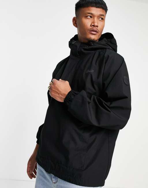 Black overhead outlet jacket