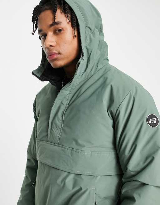 Pull&Bear overhead jacket in sage | ASOS