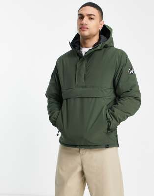 Pull&Bear overhead padded jacket in khaki