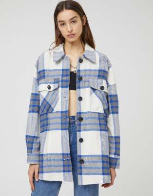 pull and bear flannel jacket