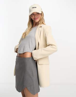 Pull & Bear - Oversize-Blazer in Beige-Neutral