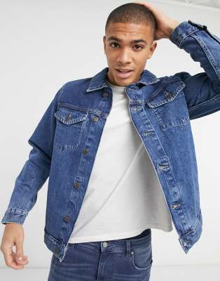 oversized denim jacket pull and bear