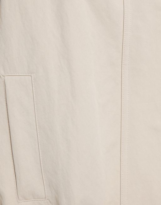 Pull&Bear Oversize high-neck jacket in sand, 6 of 7