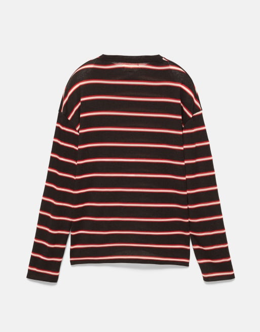 Pull&Bear oversize randig t-shirt, 6 av 6