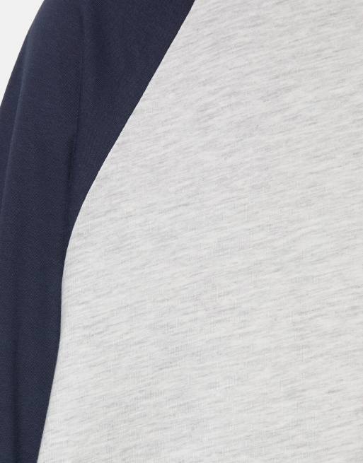 Pull&Bear oversize t-shirt med raglanärmar i gråmelerad, 6 av 7