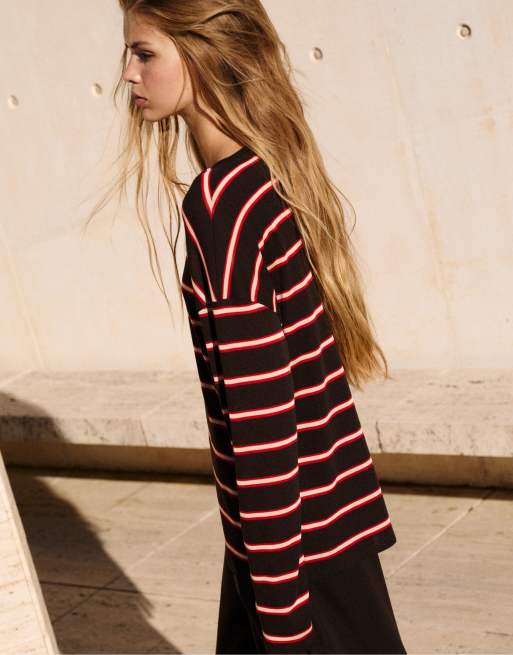 Pull&Bear Oversize-T-Shirt mit Streifen, 3 von 6