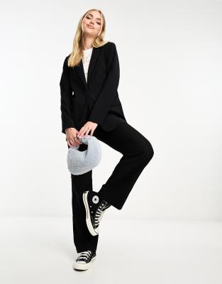 Pull & Bear oversized blazer in black