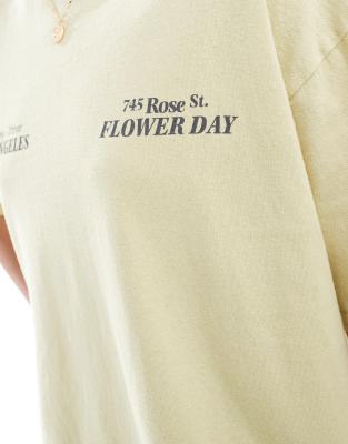 Pull & Bear Oversized Boxy Print Tee