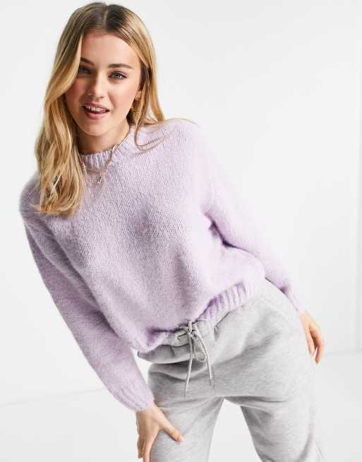 Lilac oversized outlet sweater