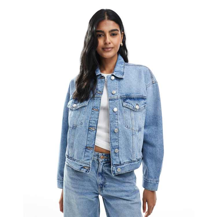Bear Denim Jacket With Chamarra Mezclilla Pull And Bear Pull&Bear