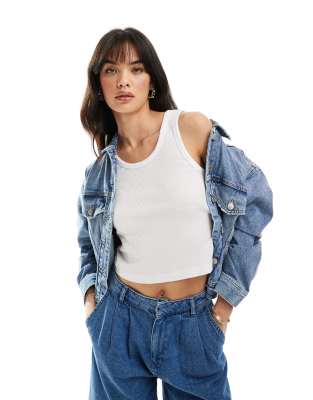 Pull & Bear Oversized Denim Jacket In Light Blue