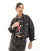 Pull&Bear - Oversized denimjakke i forvasket sort