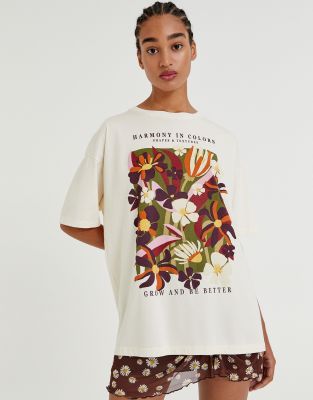 floral graphic tee