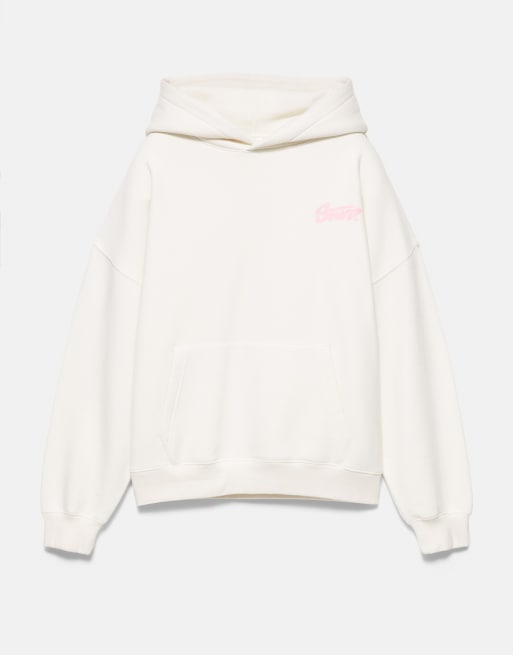 Pull&Bear Oversized graphic hoodie in ice, 5 of 7