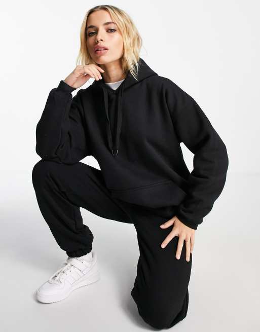 Pull&Bear oversized hoodie in black | ASOS