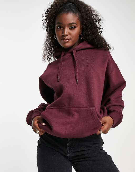 Burgundy store hoodie ladies