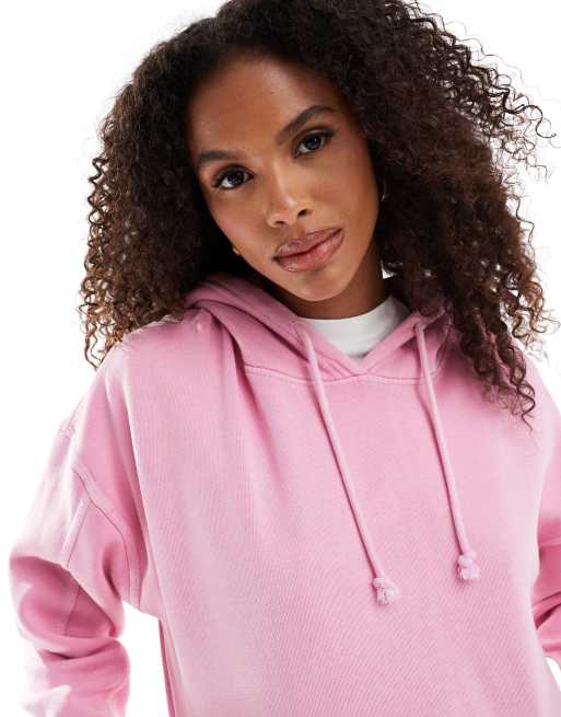 Pull and bear pink hoodie best sale