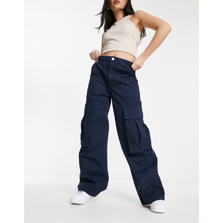 Navy cargo hot sale pants womens