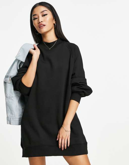 Round neck sweatshirt dress - PULL&BEAR