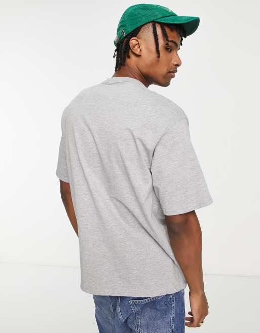Pull&Bear - Oversized T-shirt i gråmeleret - Kun hos ASOS, 2 af 4