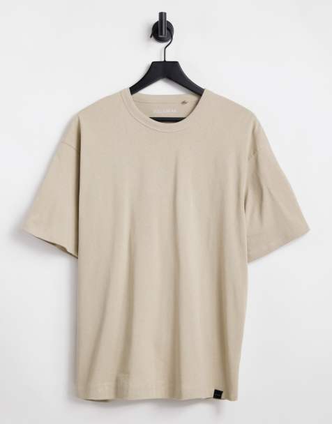 Pull&Bear oversized t-shirt in beige - view 1