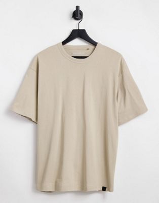 Pull&Bear oversized t-shirt in beige | ASOS