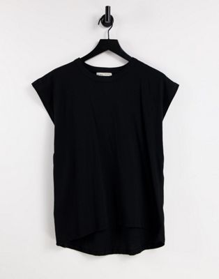 Pull&Bear oversized t-shirt in black