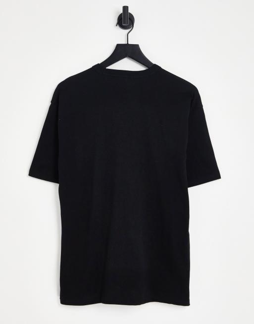 Pull Bear Oversized T Shirt In Black