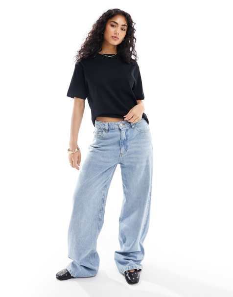 Pull&Bear oversized t-shirt in black - view 1
