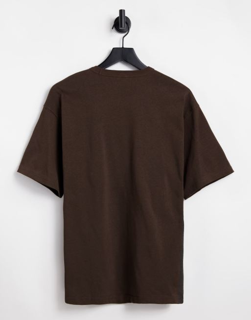 Pull&Bear oversized t-shirt in beige