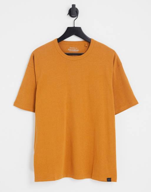 Pull&Bear oversized tshirt in camel ASOS