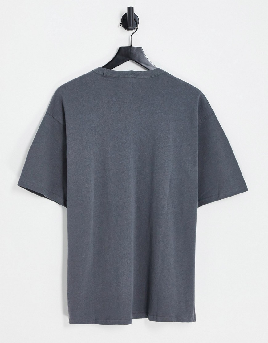 Pull & Bear oversized t-shirt in gray