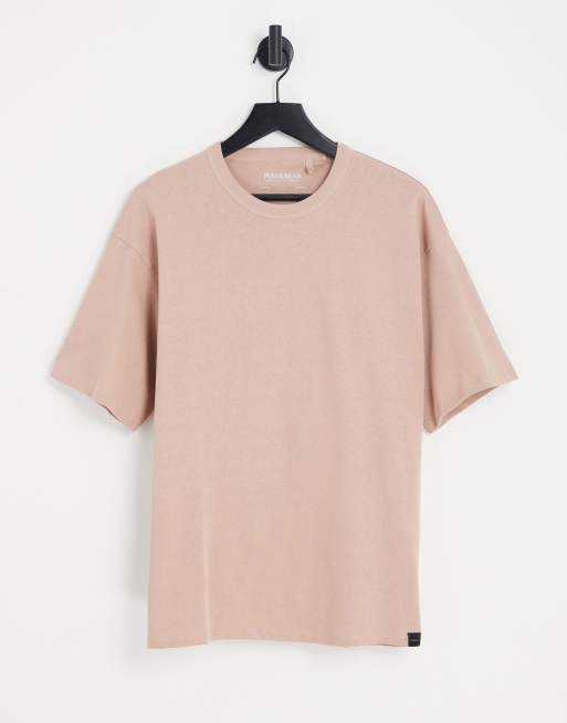 Pull&Bear oversized tshirt in light pink ASOS