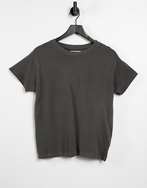 Pull&Bear oversized t-shirt in washed black
