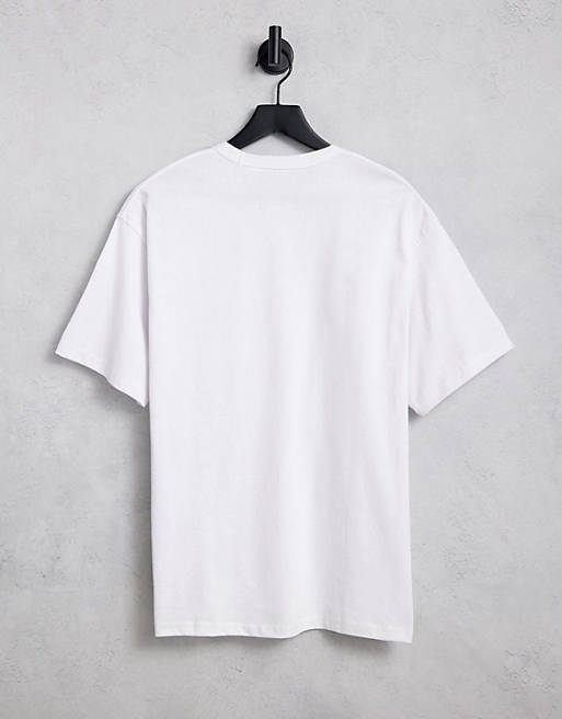 gennemsnit Belønning Først Pull&Bear Oversized T-Shirt In White | ASOS