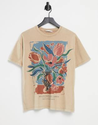 pull and bear floral shirt