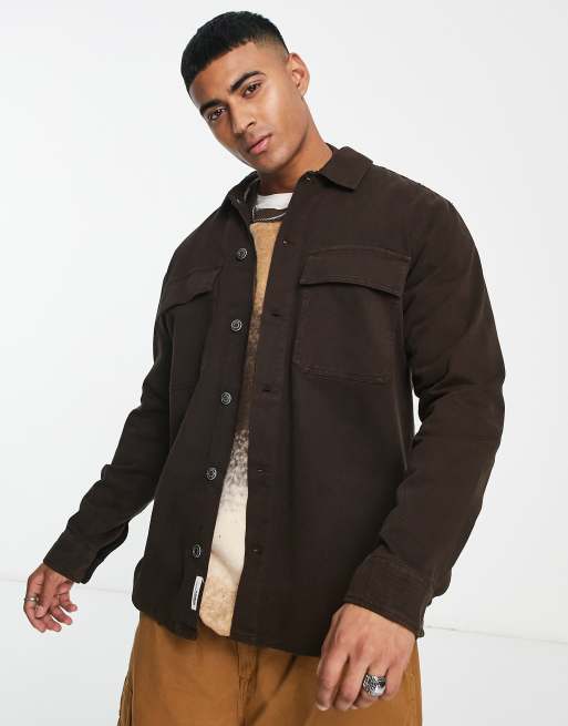 Pull&Bear - Overskjorte i brun