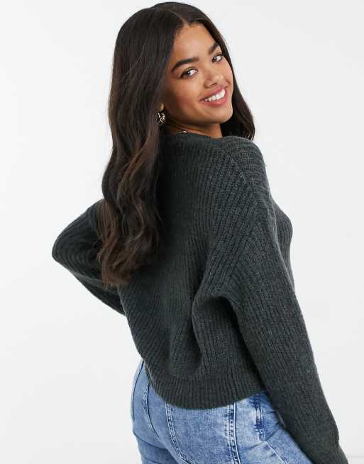 Charcoal sale knit jumper