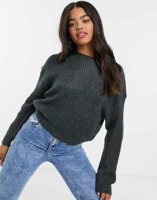 Charcoal knit outlet jumper